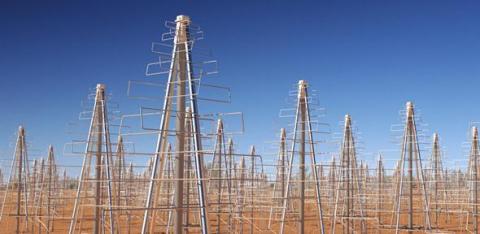 SKA antenna elements designed at Cambridge.